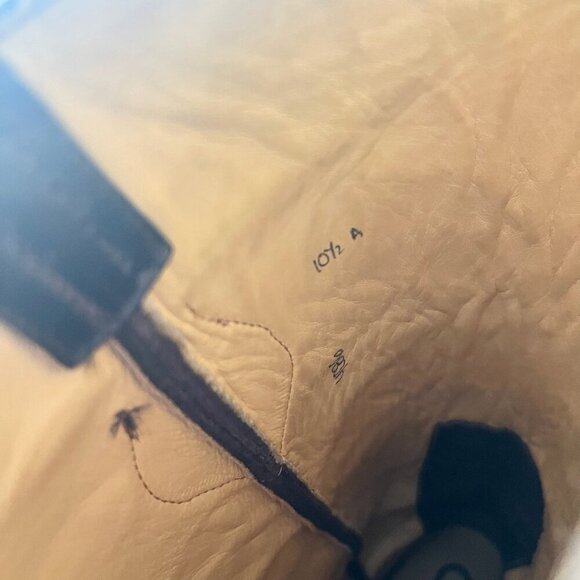 Rod Patrick Womens Cowboy Boots 10.5 A Brown Perro Loco Leather Blunt Toe Tall - Picture 10 of 13